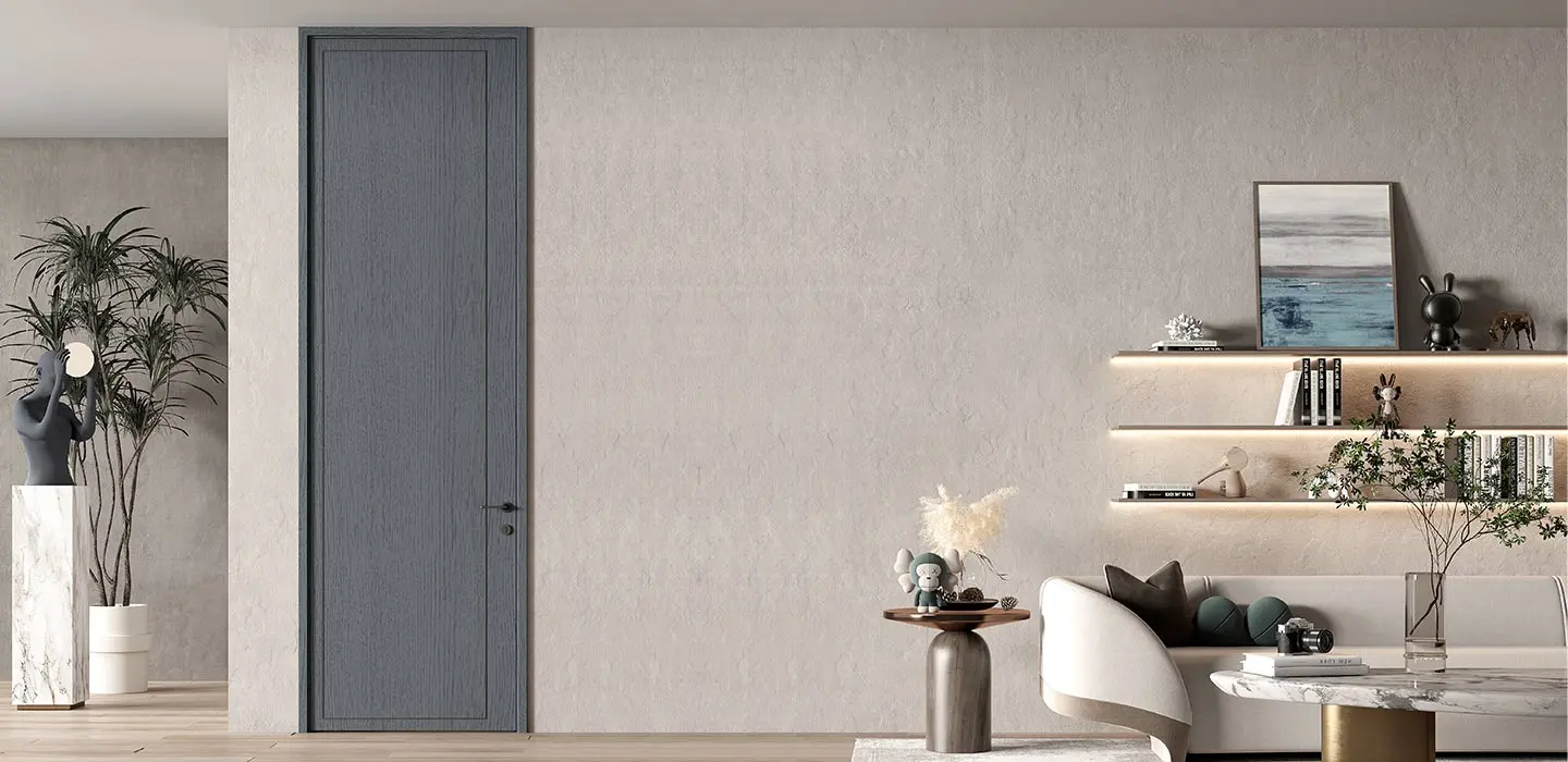 Cửa nội thất gỗ màu xám – YDY010D