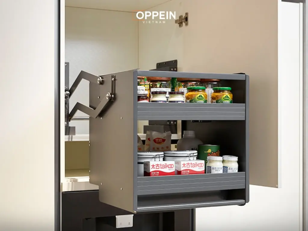 Phụ kiện đi kèm tủ bếp thông minh