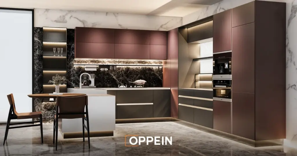 Mẫu tủ bếp đẹp cho biệt thự