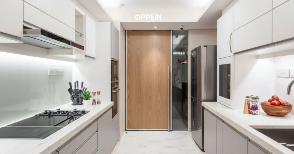 Mẫu tủ bếp đẹp chữ G