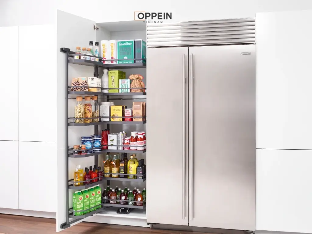 Khu chứa thực phẩm nên đặt ở không gian khô ráo