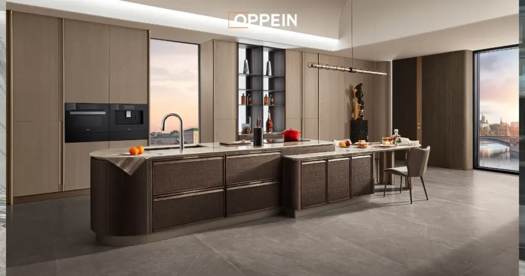 Mẫu tủ bếp căn hộ Penthouse cao cấp
