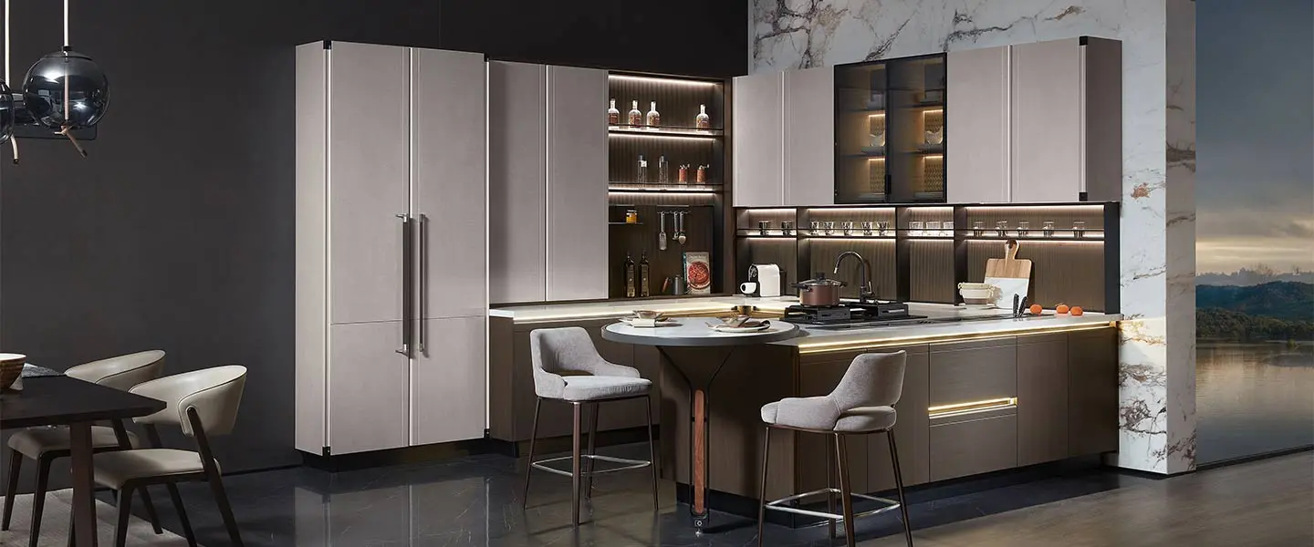 Tủ bếp gỗ MDF đẹp hiện đại – BERNARD