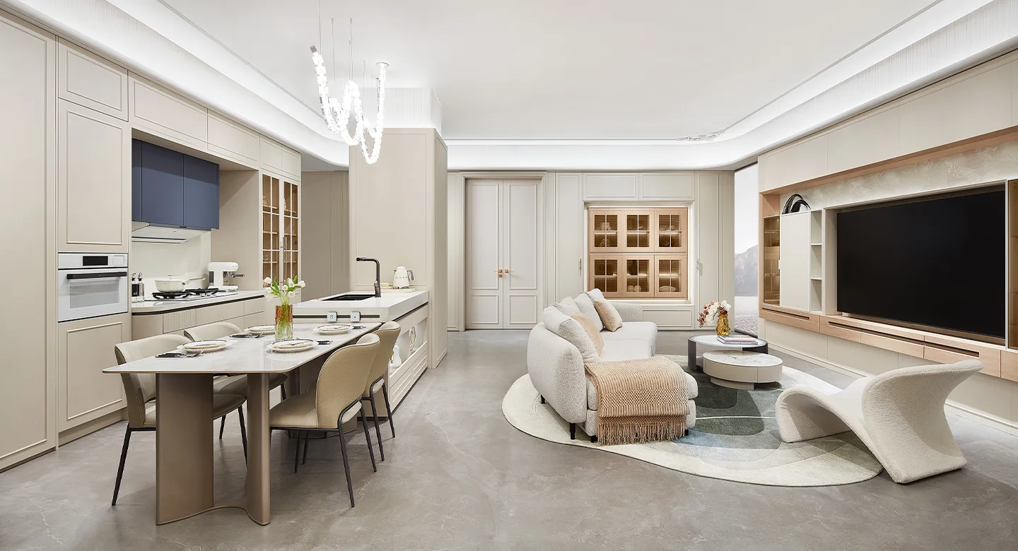 Giải pháp nội thất toàn diện phong cách Mỹ hiện đại màu xanh dương trắng – Filoli