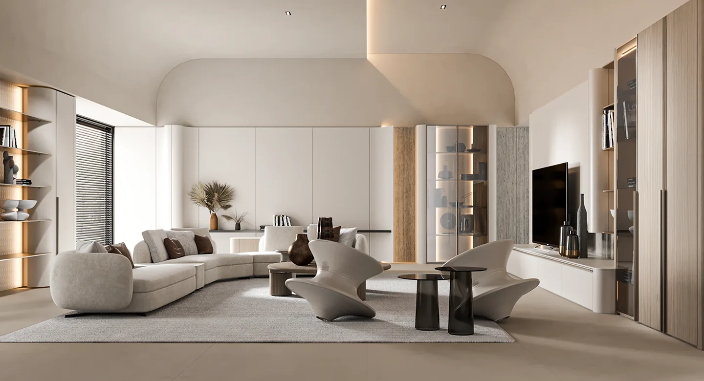 Giải pháp nội thất toàn diện hiện đại màu kem gỗ sồi – Tahiti