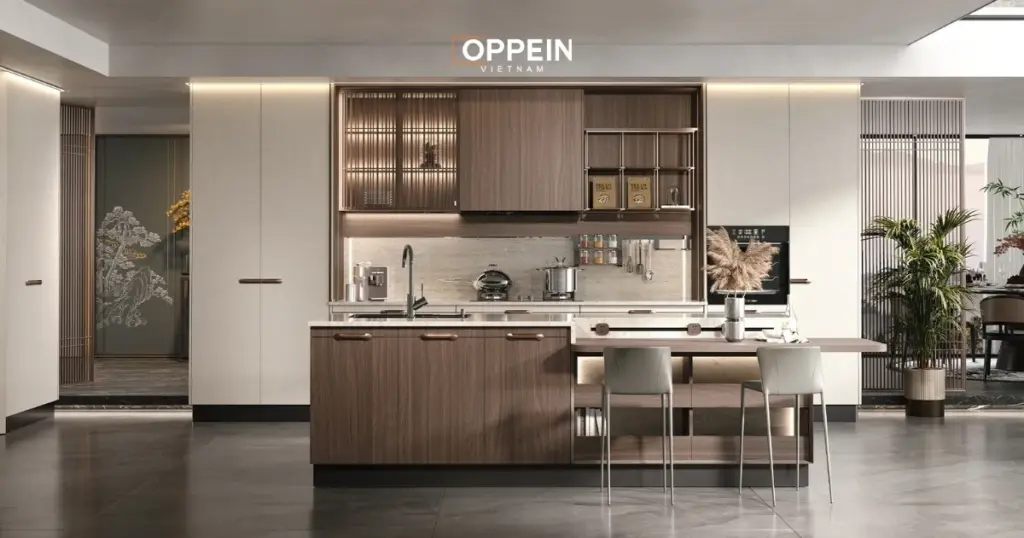 Bàn đảo trung tâm có thể tiếp cận từ nhiều phía
