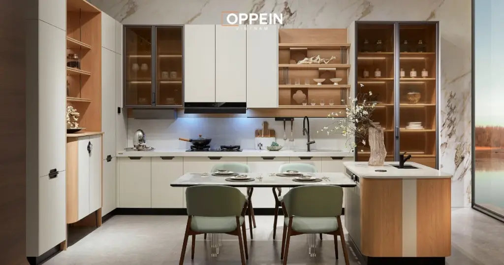 Tủ bế gam màu pastel nhẹ nhàng, tinh tế
