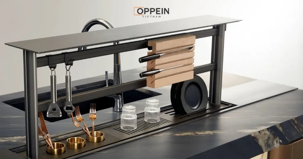 Tổng quan những điều cần biết về tủ bếp Melamine