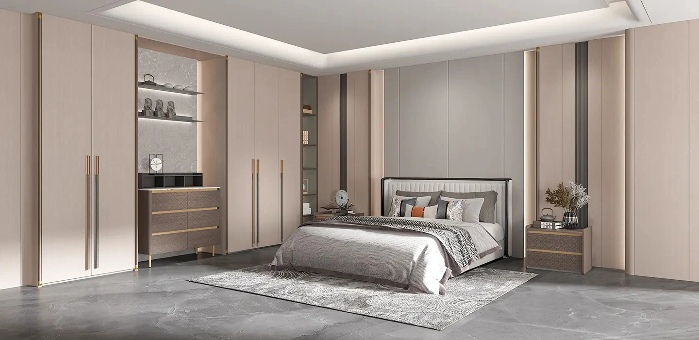 Tủ quần áo cao cấp hiện đại tay nắm dài – Rui