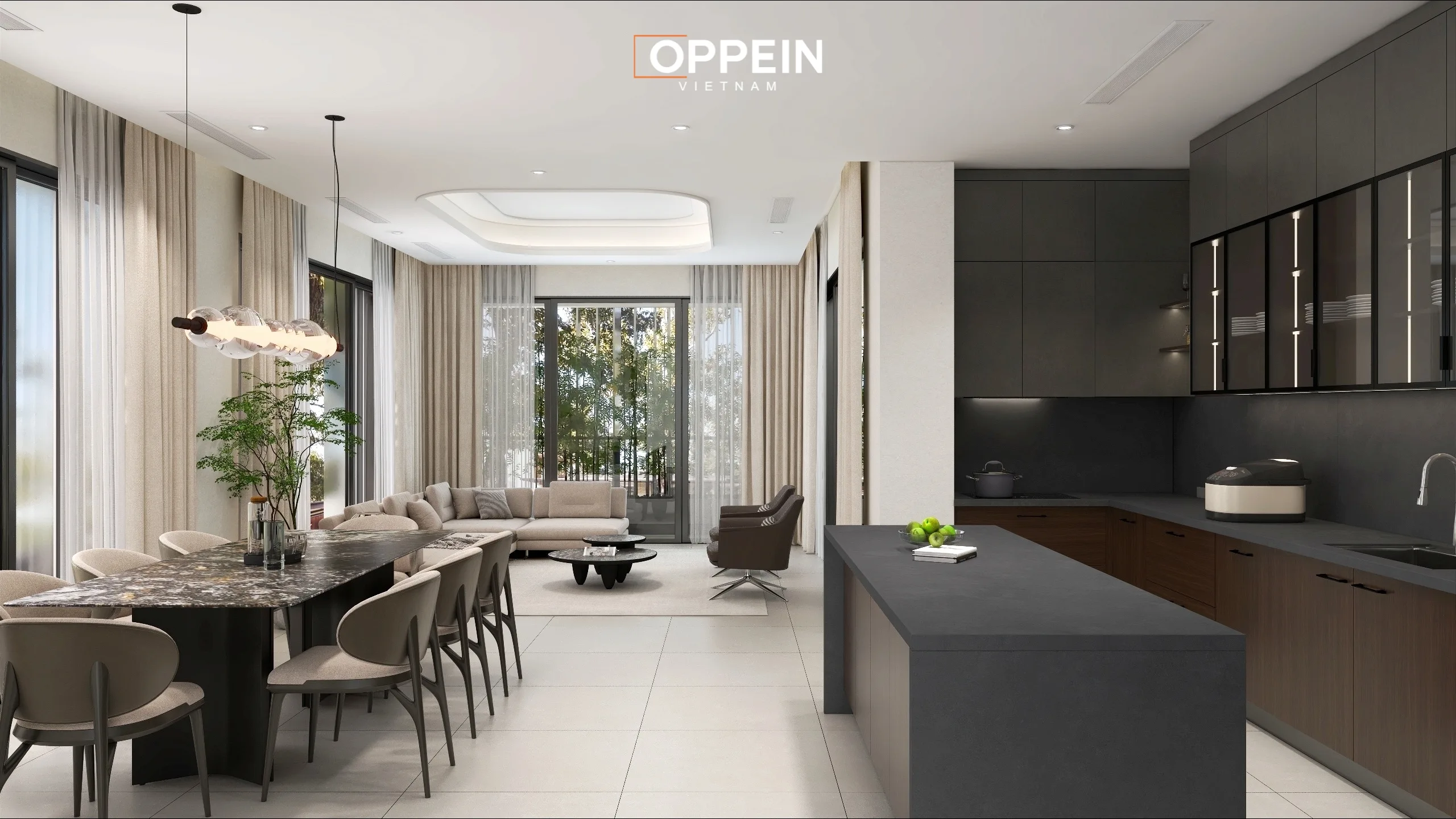 Thiết kế & thi công nội thất Villa Thảo Điền