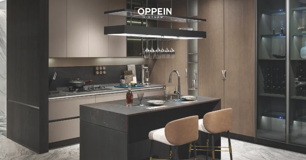 Kích thước tủ bếp kịch trần