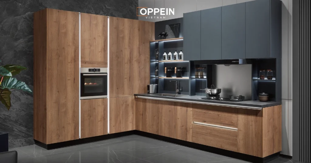 Kích thước tủ bếp gỗ