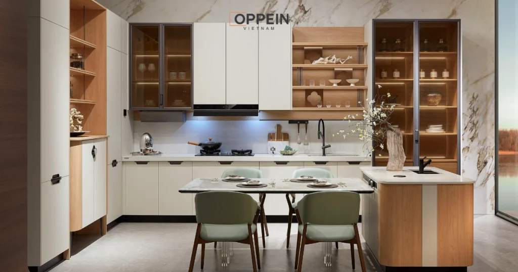 Lựa chọn vị trí tủ lạnh phù hợp theo nguyên tắc thiết kế bếp