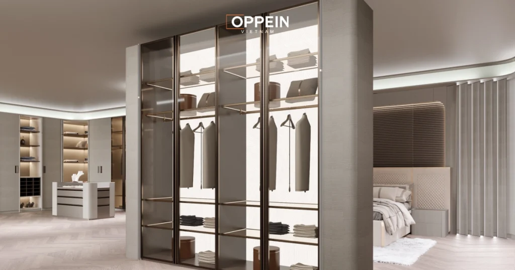 Mẫu thiết kế phòng có ngủ phòng thay đồ Farstream