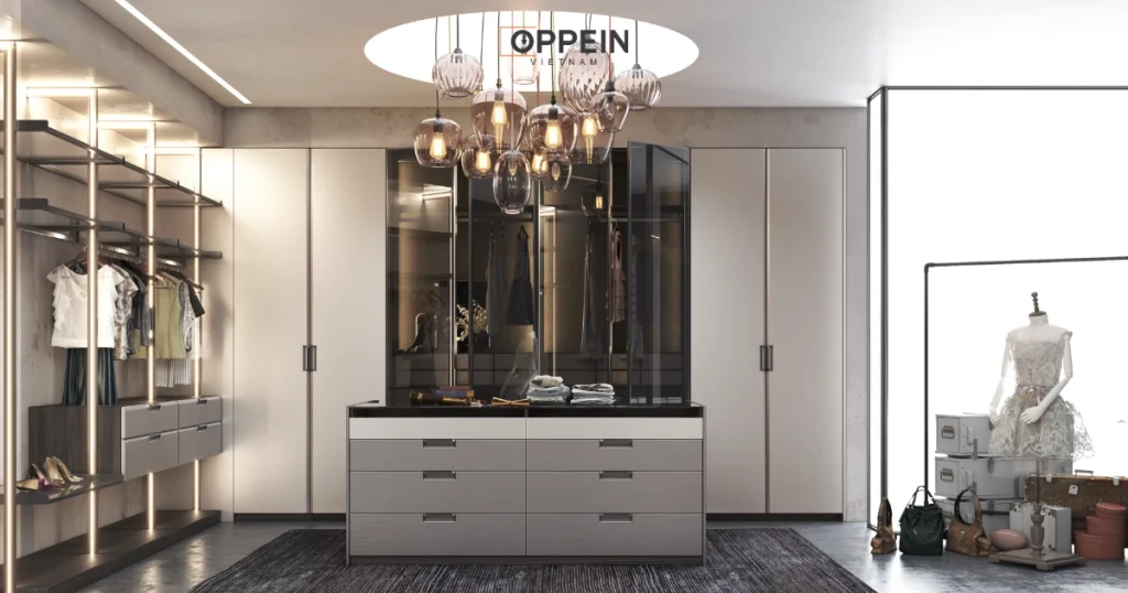 Mẫu thiết kế phòng ngủ có phòng thay đồ Star