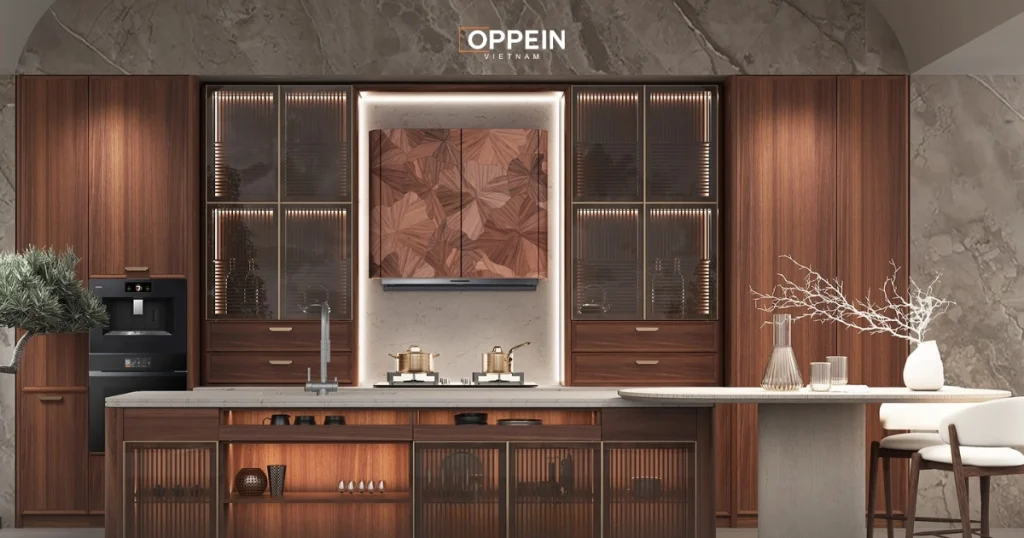 Mẫu tủ bếp gỗ công nghiệp MDF, MFC đẹp, hiện đại cho ngôi nhà