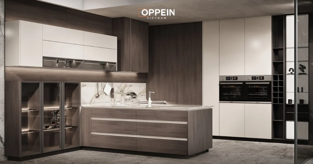 Ưu nhược điểm của tủ bếp gỗ công nghiệp