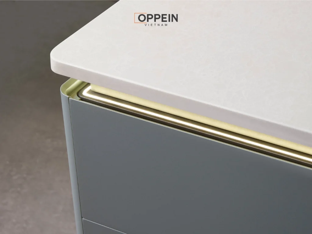 Bề mặt tủ bếp phủ Melamine