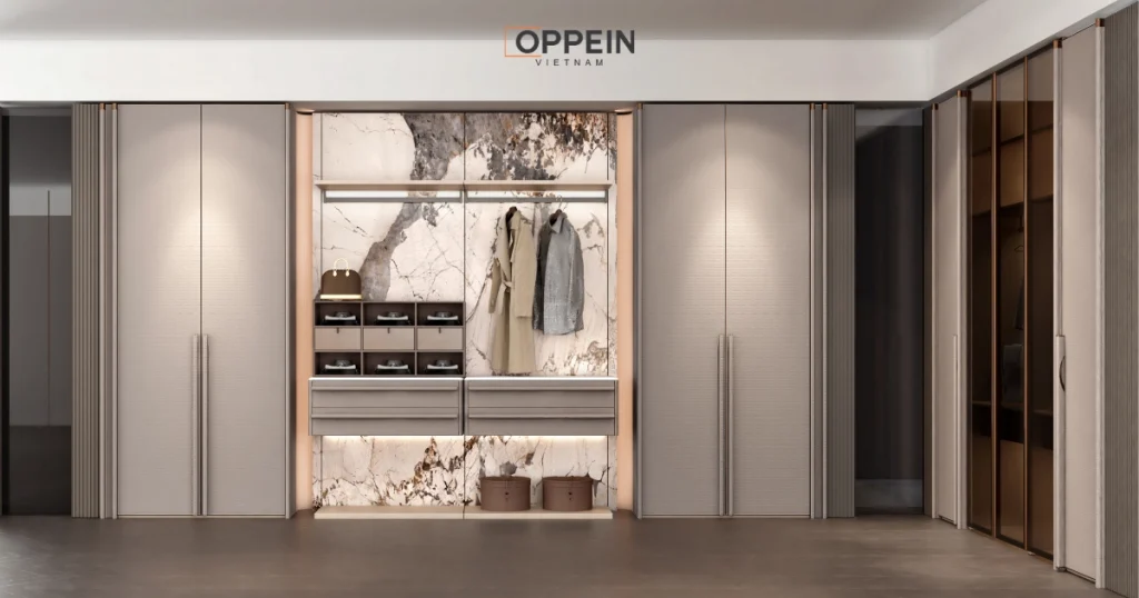 Tủ quần áo giúp giữ gìn sự riêng tư và tạo cảm giác gọn gàng