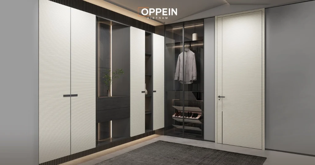 Mẫu tủ quần áo đẹp âm tường