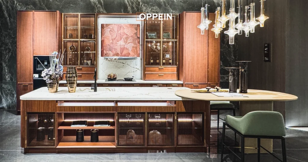 Vật liệu làm tủ bếp gỗ tự nhiên