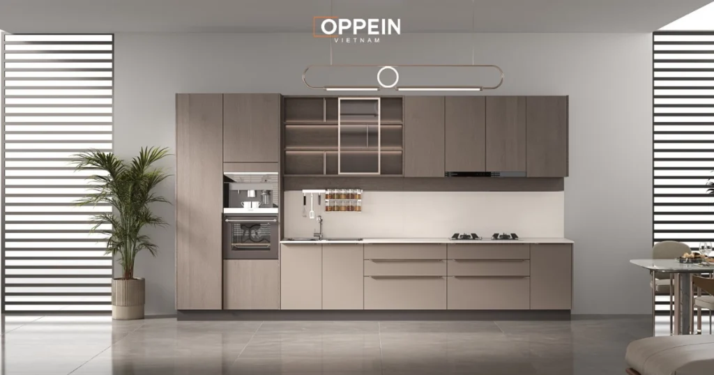 Mẫu nội thất phòng bếp chung cư