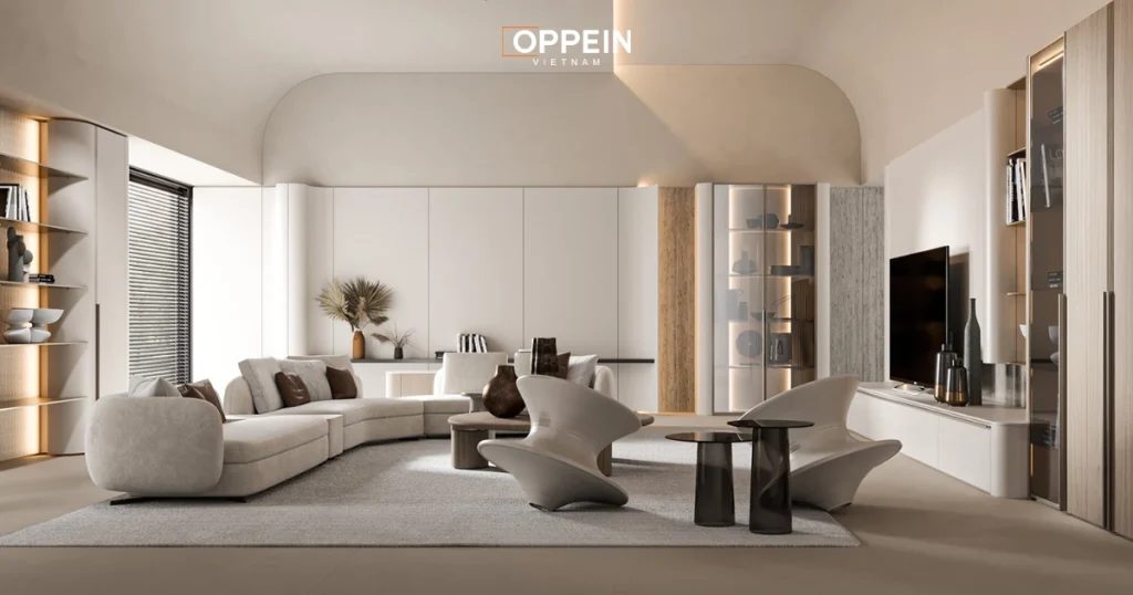 Gợi ý chọn nội thất và vật liệu phù hợp cho phòng khách