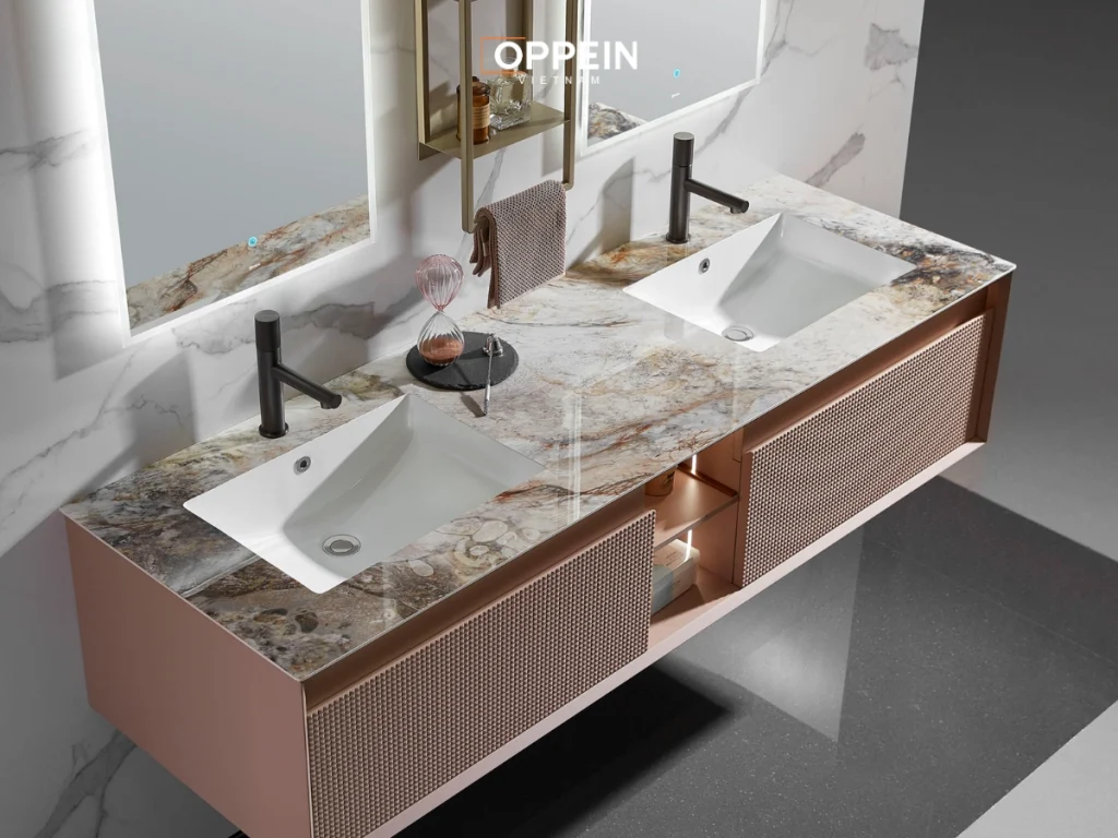 Mẫu tủ lavabo đẹp Oppein 2