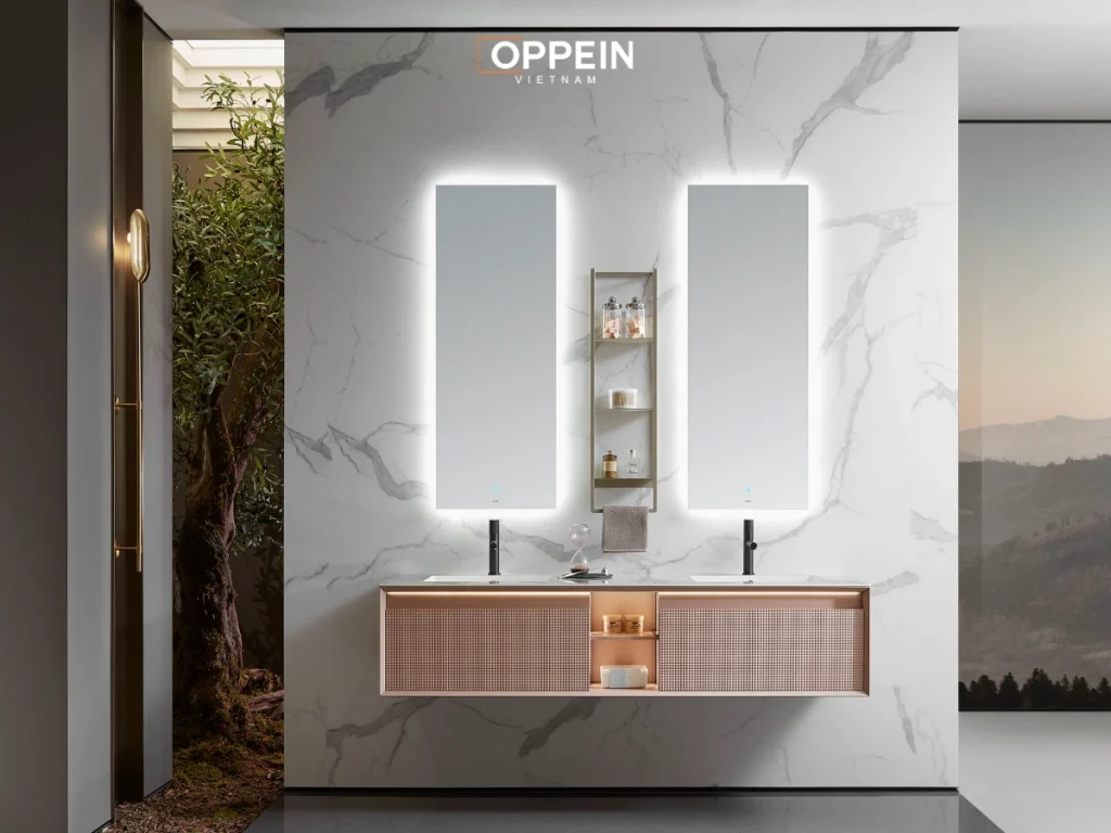 Mẫu tủ lavabo đẹp Oppein 3