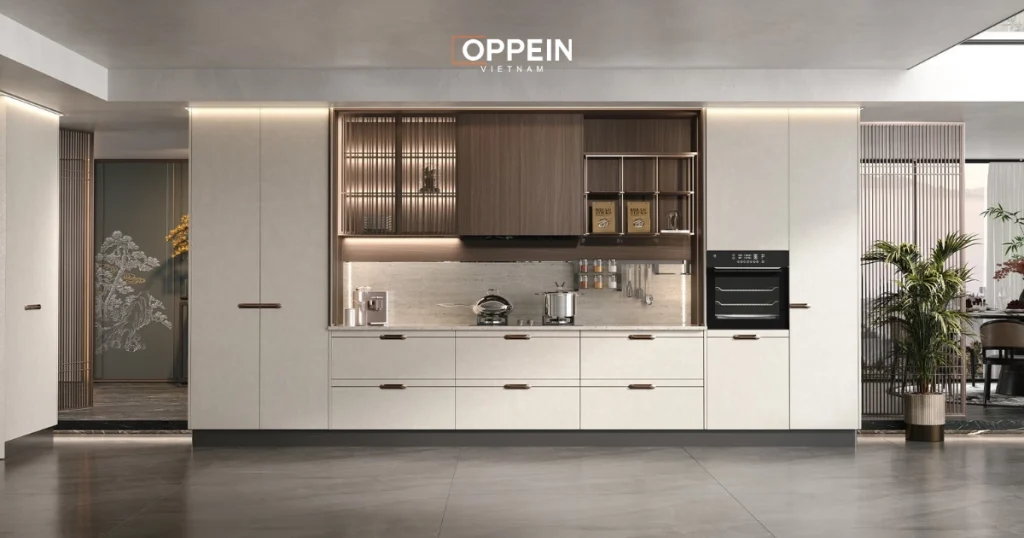 Lý do nên lựa chọn tủ bếp 2 tầng cho không gian bếp