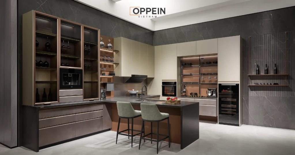 Ưu và nhược điểm của tủ bếp 2 tầng