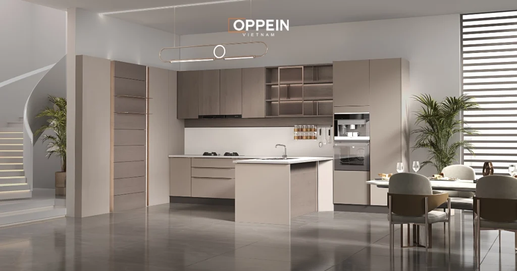 Mẫu tủ bếp 2 tầng (1)