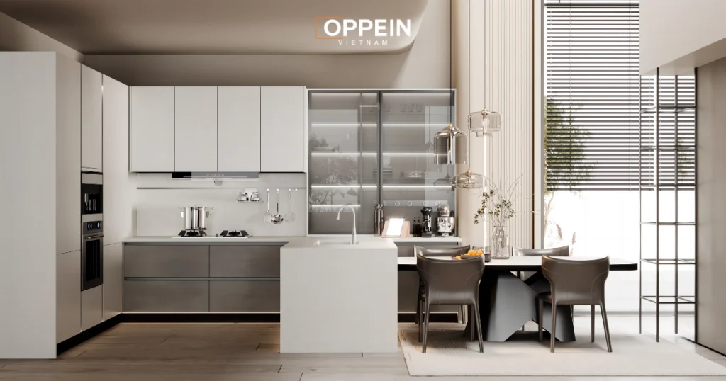 Kích thước tiêu chuẩn khi thiết kế tủ bếp treo tường