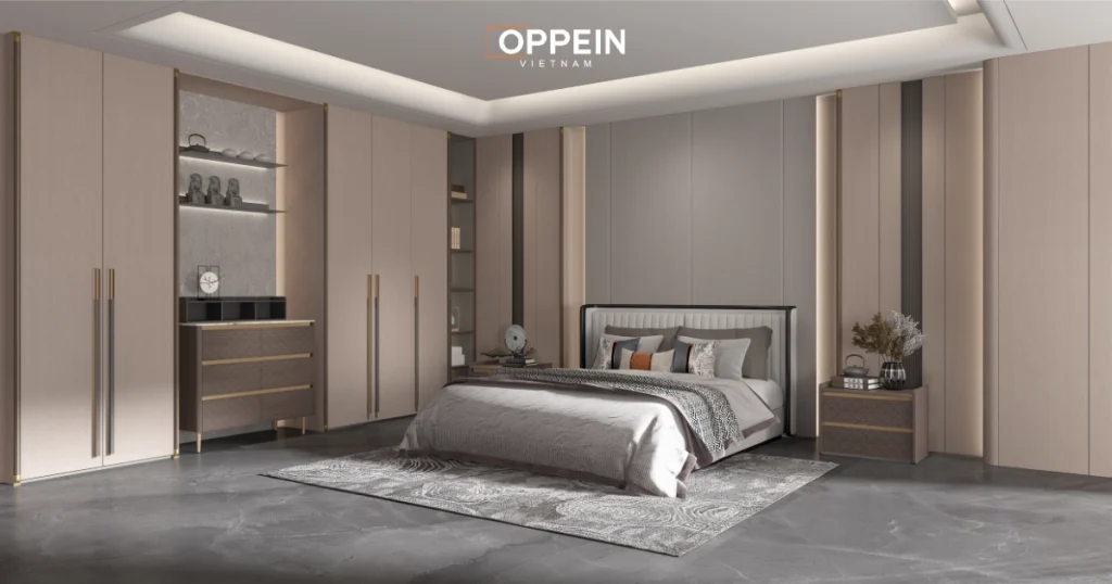 Oppein - Đơn vị thiết kế và thi công tủ quần áo gỗ công nghiệp cao cấp, uy tín
