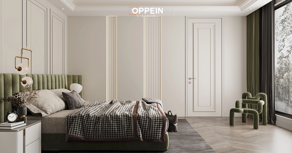 Nội thất chung cư 2 phòng ngủ phong cách Classic