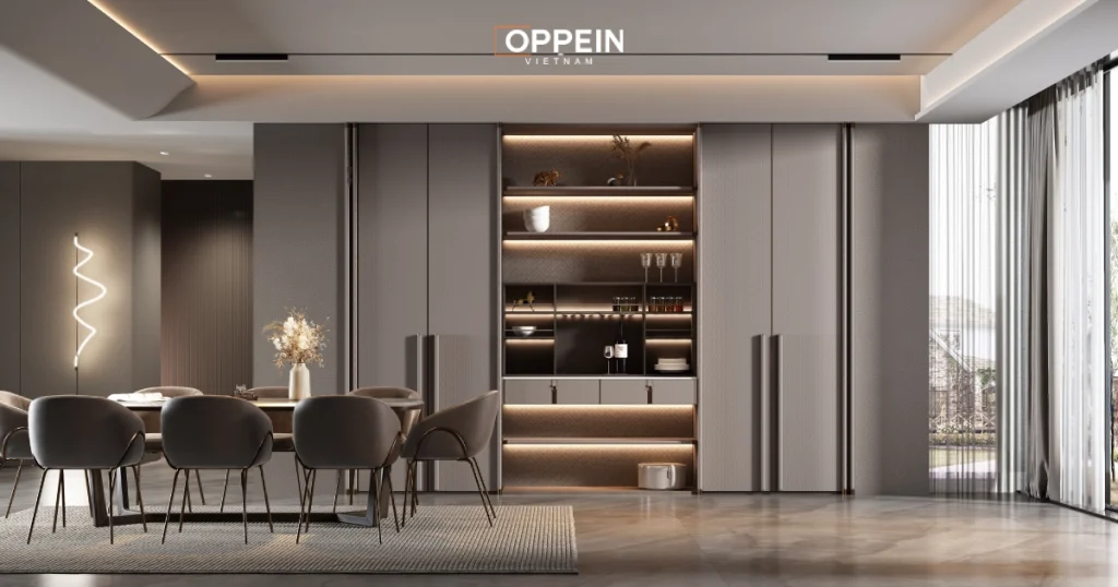 Tổ chức nội thất chung cư có diện tích lớn với các khu chức năng riêng biệt