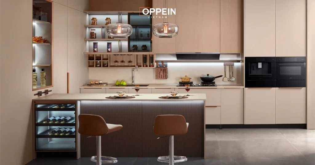 Nội thất phòng bếp chung cư hiện đại