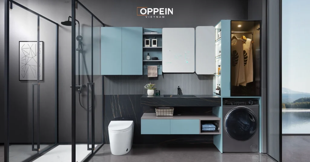 Nội thất phòng tắm trong căn hộ chung cư