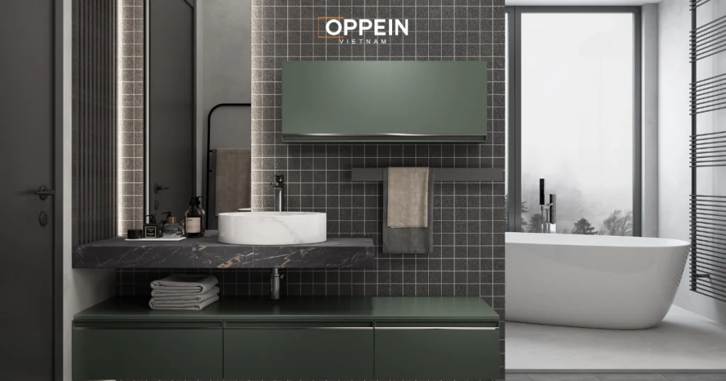 Nội thất chung cư tối giản cho phòng tắm