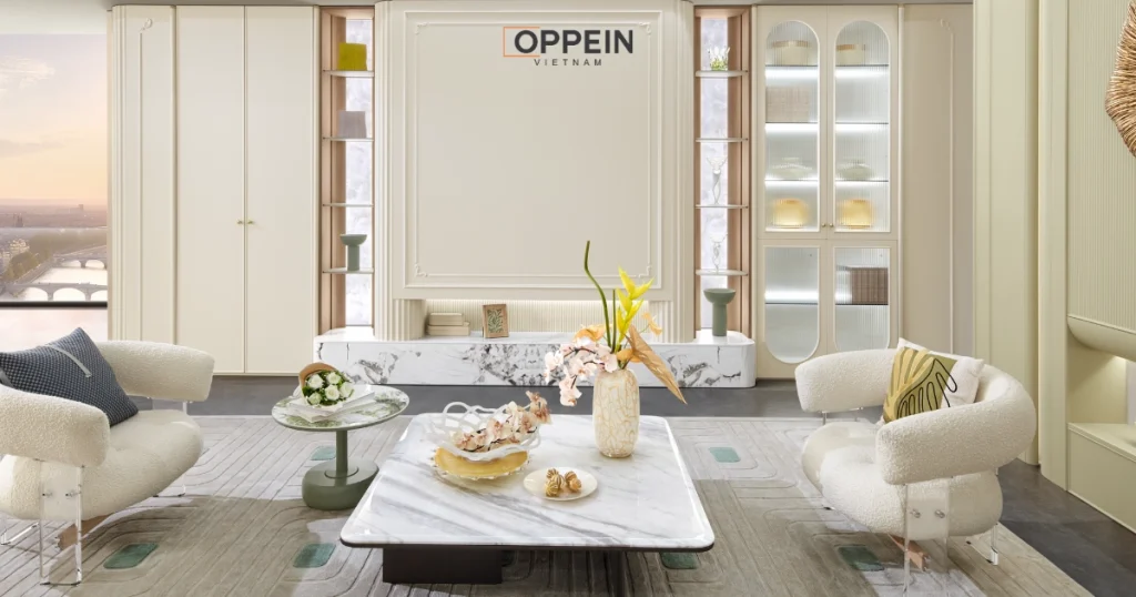 Thiết kế nội thất chung cư tối giản thường sử dụng bảng màu nhẹ nhàng, đơn sắc