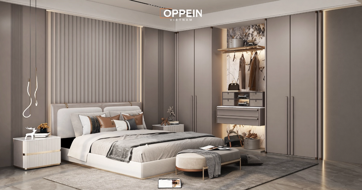 50+ Mẫu nội thất phòng ngủ cho vợ chồng mới cưới đẹp, lãng mạn