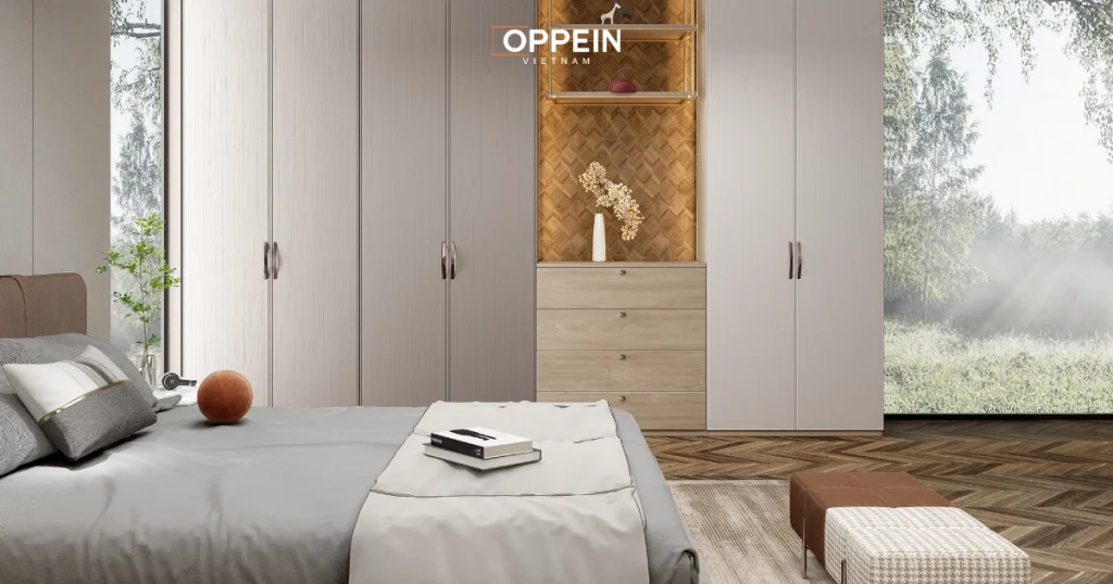 Thiết kế nội thất phòng ngủ chung cư 12m2