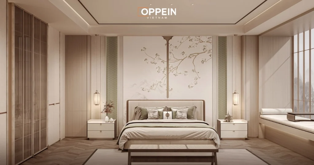 Mẫu thiết kế nội thất phong cách Japandi 3