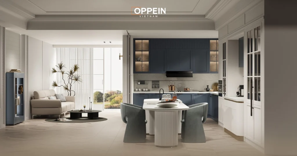 Mẫu thiết kế phong cách nội thất hiện đại Oppein 3