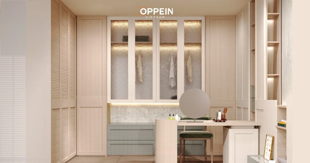 Tủ quần áo âm tường hiện đại