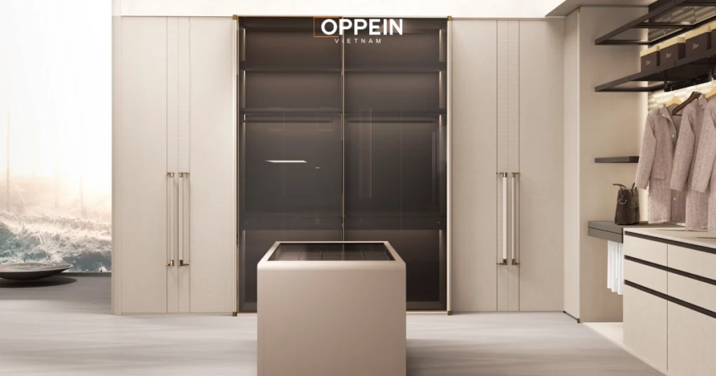 Tủ quần áo cánh kính hiện đại cho phòng ngủ