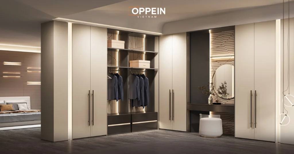 Hướng dẫn lựa chọn tủ quần áo cánh kính phù hợp với không gian
