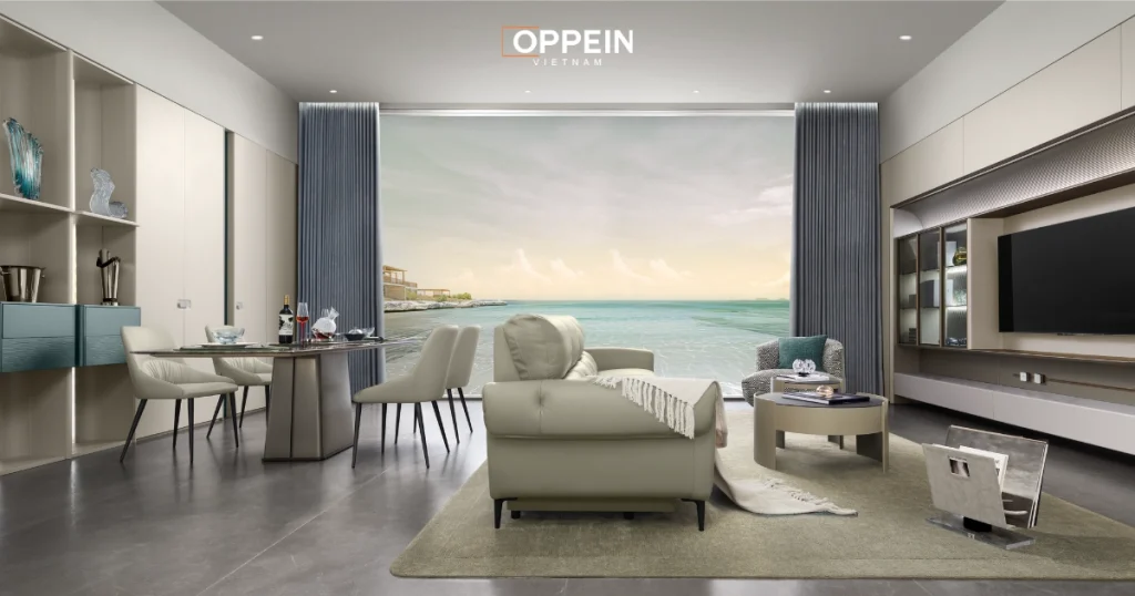 Cải tạo chung cư 80m2 tùy chỉnh cao cấp tại Oppein