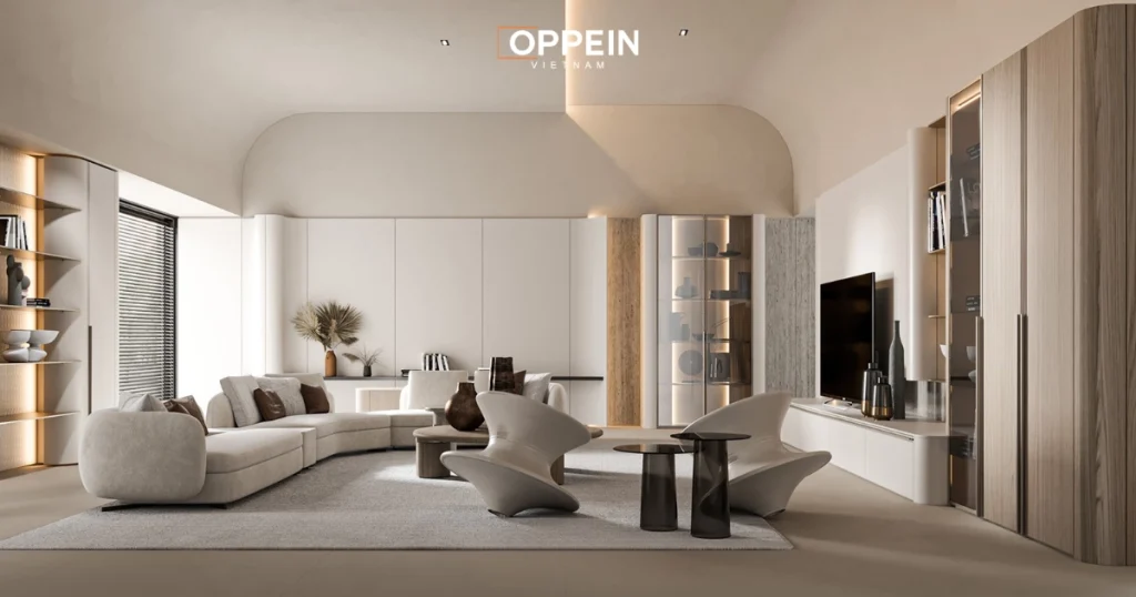 Mẫu căn hộ chung cư 80m2 theo phong cách hiện đại