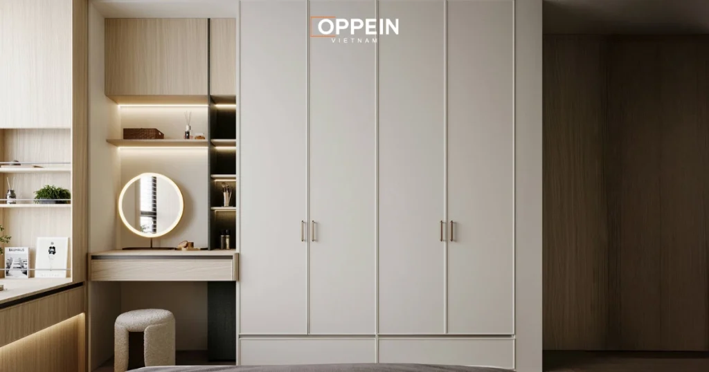 Kích thước tủ quần áo 4 cánh